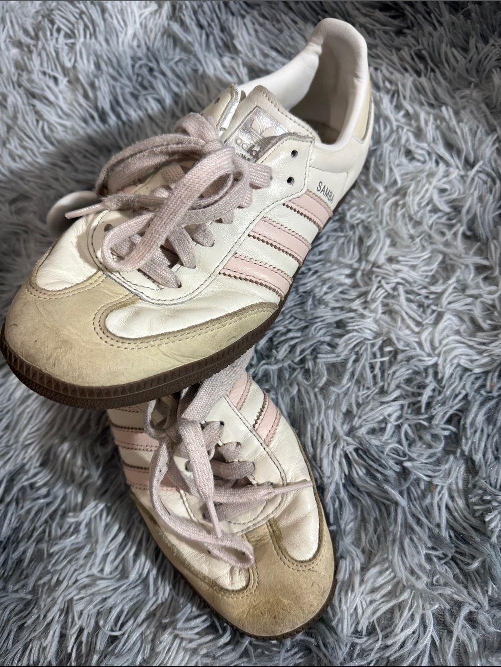 adidas Samba Sneakers - White, Light Pink, Brown 🚨Limited liquidation🚨